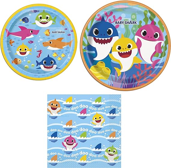 Baby Shark Party Plates