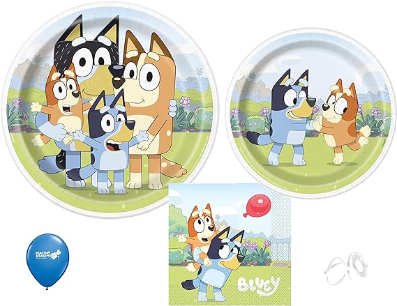 Bluey Party Plates