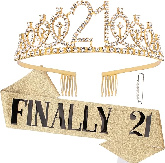 "Finally 21" Birthday Sash