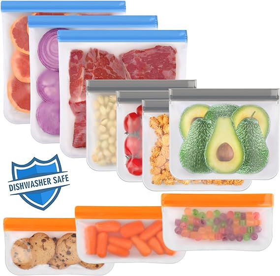 Reusable Silicone Food Storage Bags