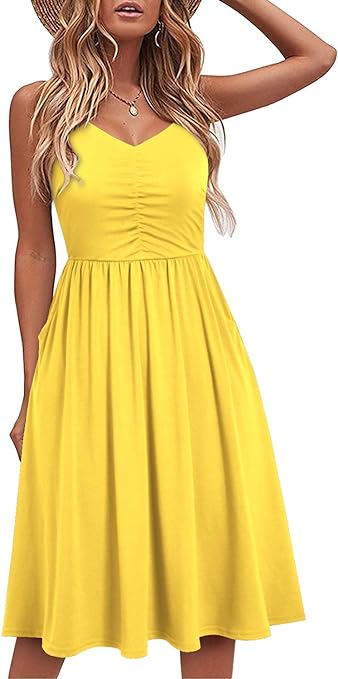 Sunny Yellow A-Line Sundress