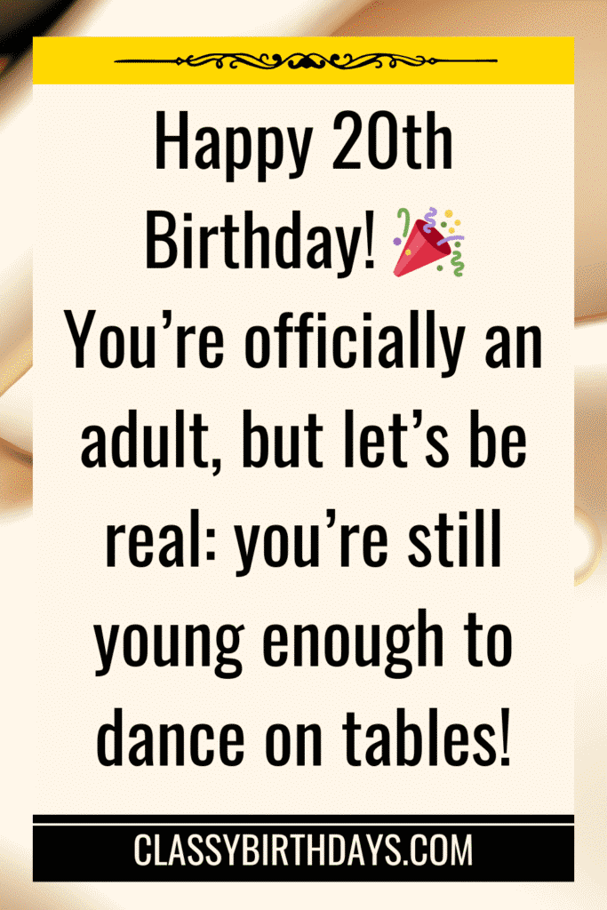 happy 20th birthday