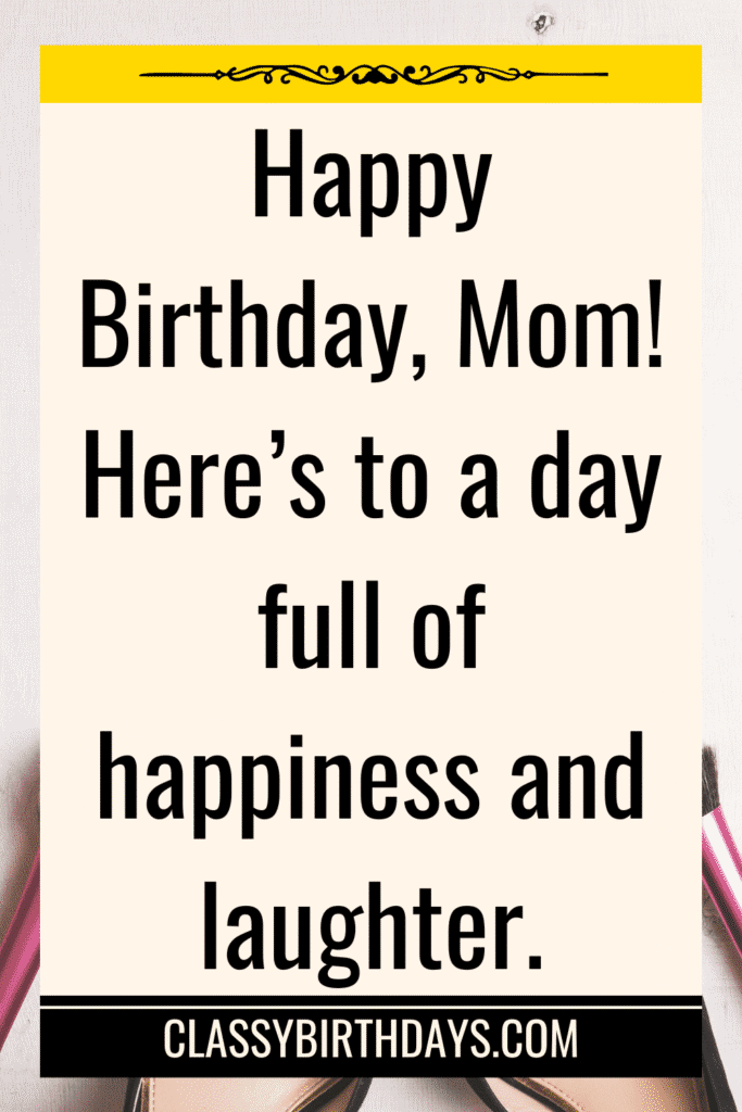 happy birthday mom card