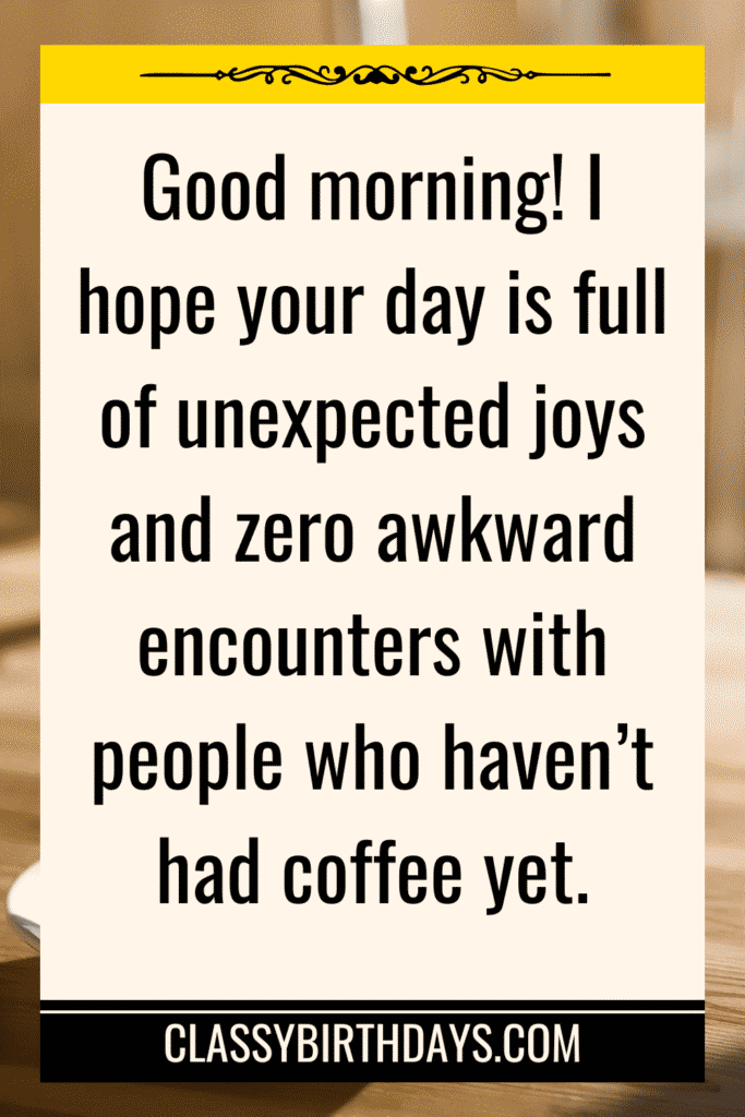 a funny good morning quote