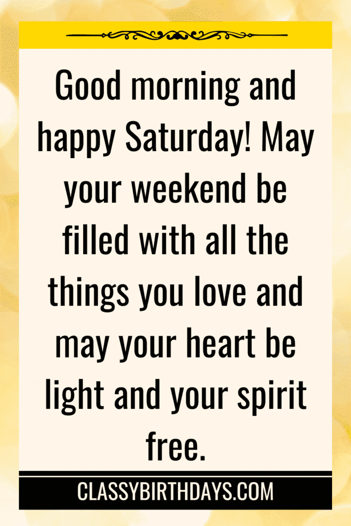 good morning saturday blessings