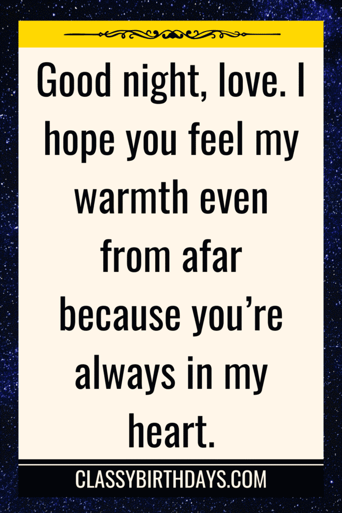 good night quotes for him