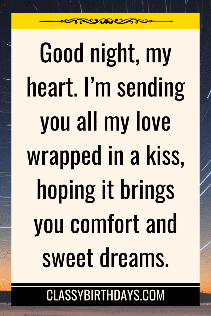 good night quotes for her