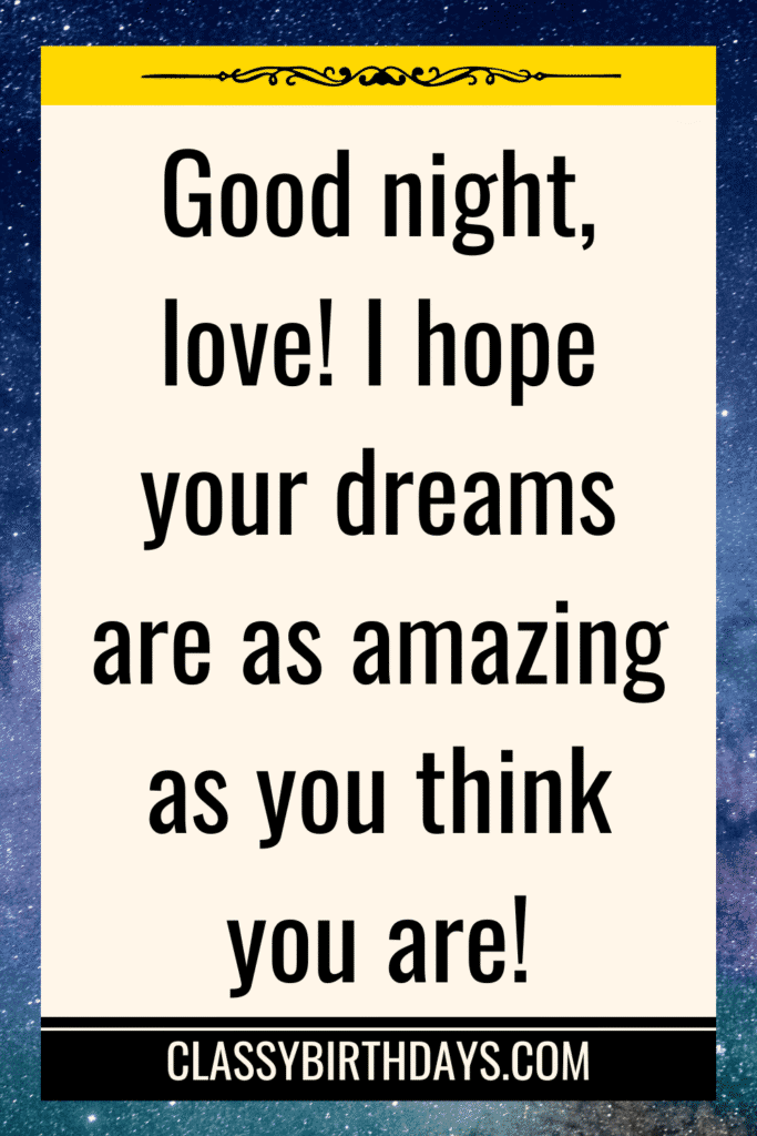 good night quotes for him