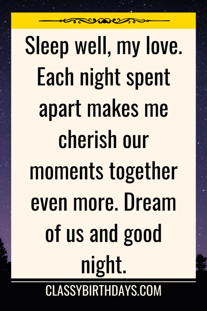 good night quotes for her to make her smile