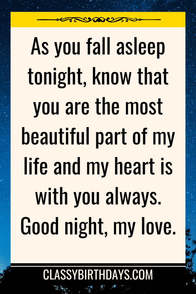 good night quotes for her