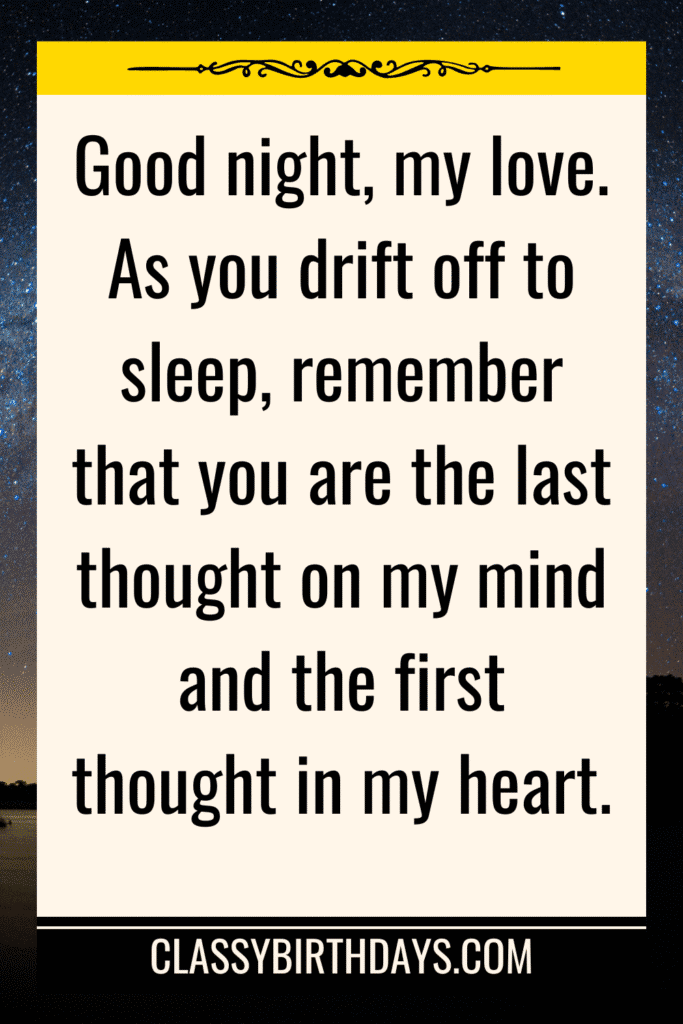 sweet good night quotes for her